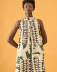 Vestido Balão Linho Estampado