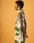 Vestido Balão Linho Estampado