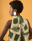 Vestido Balão Linho Estampado