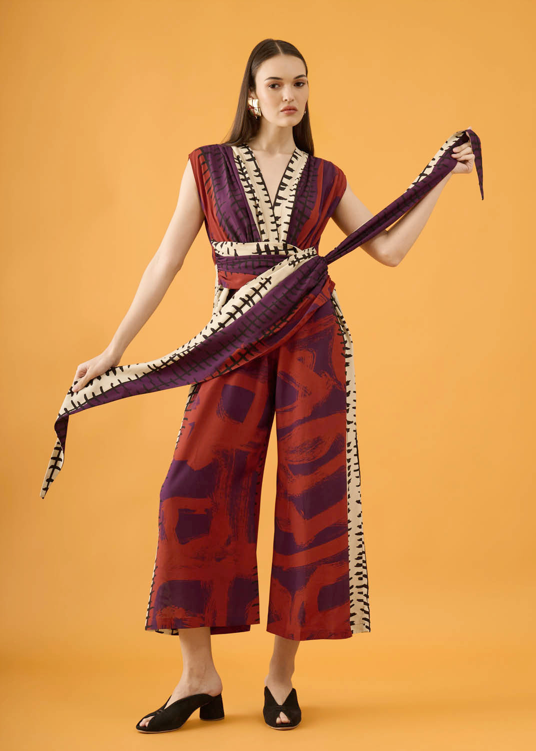 Macacão Opereta Viscose Estampado