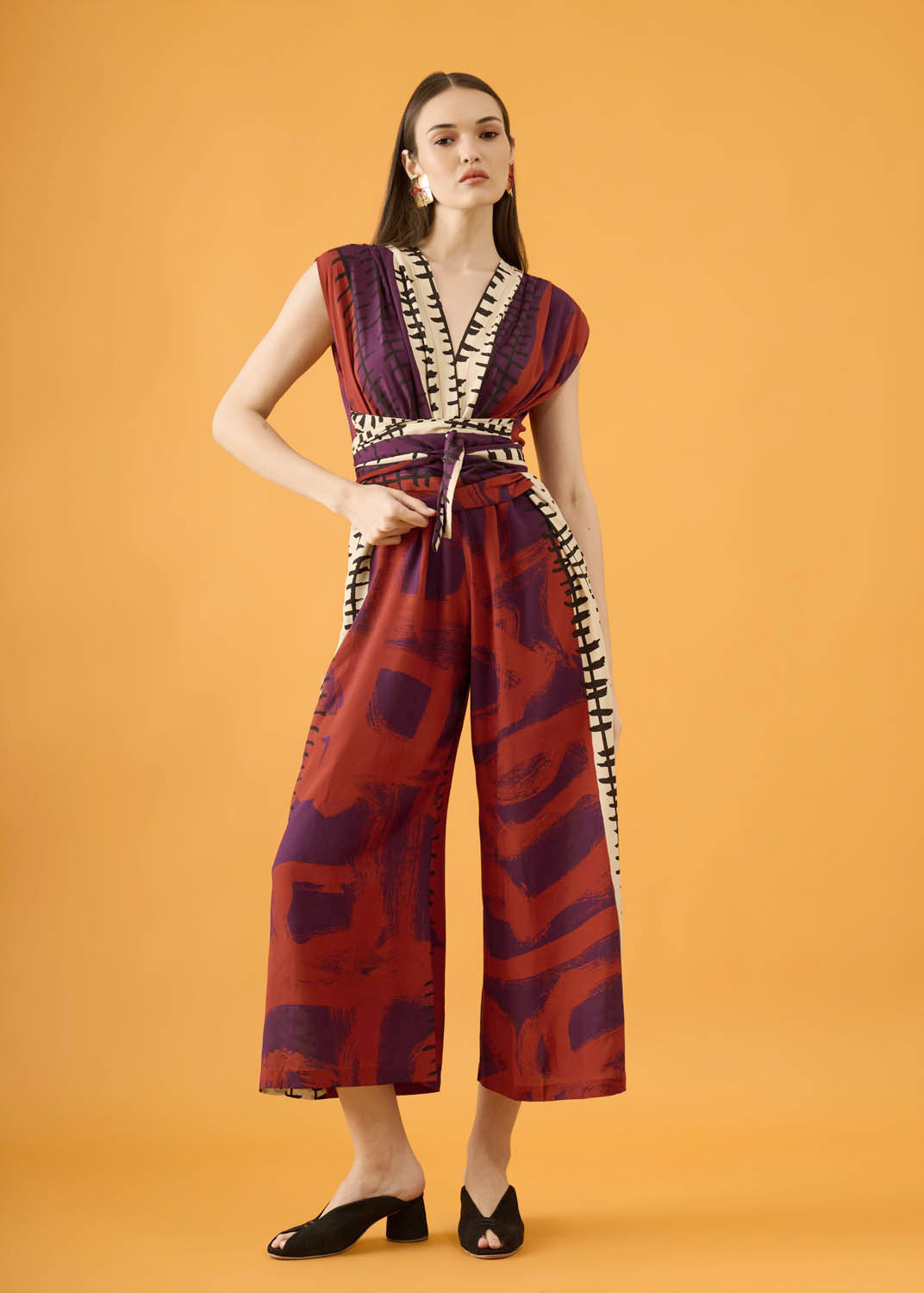 Macacão Opereta Viscose Estampado