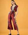 Macacão Opereta Viscose Estampado