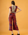 Macacão Opereta Viscose Estampado