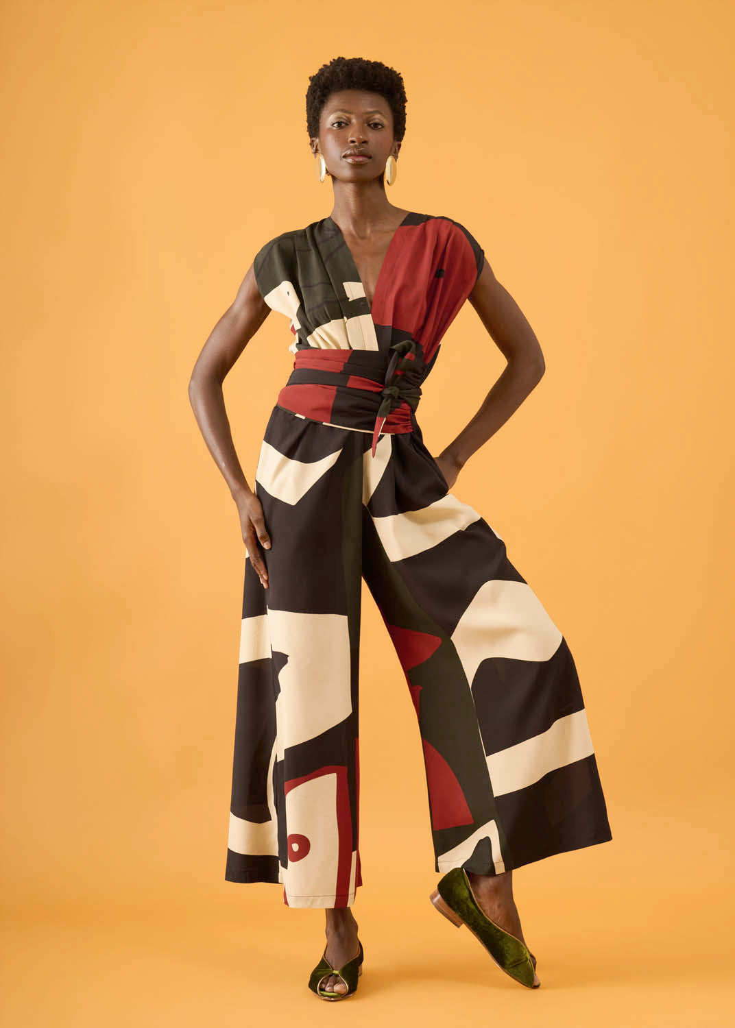 Macacão Opereta Viscose Estampado