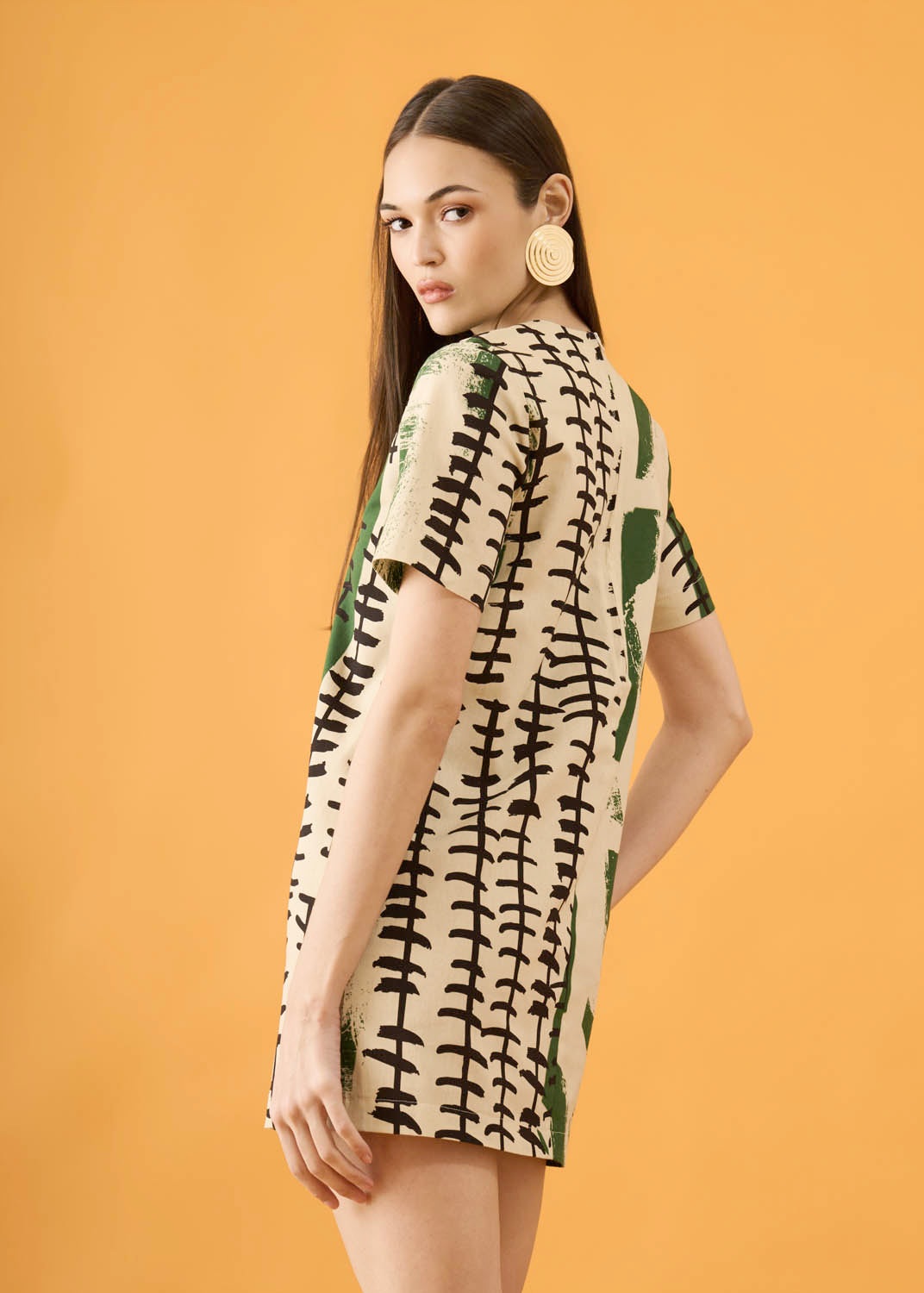 Vestido Mônica Linho Estampado