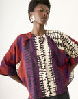 Cropped Prega Viscose Estampado