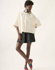 Shorts Triângulo Linho Liso