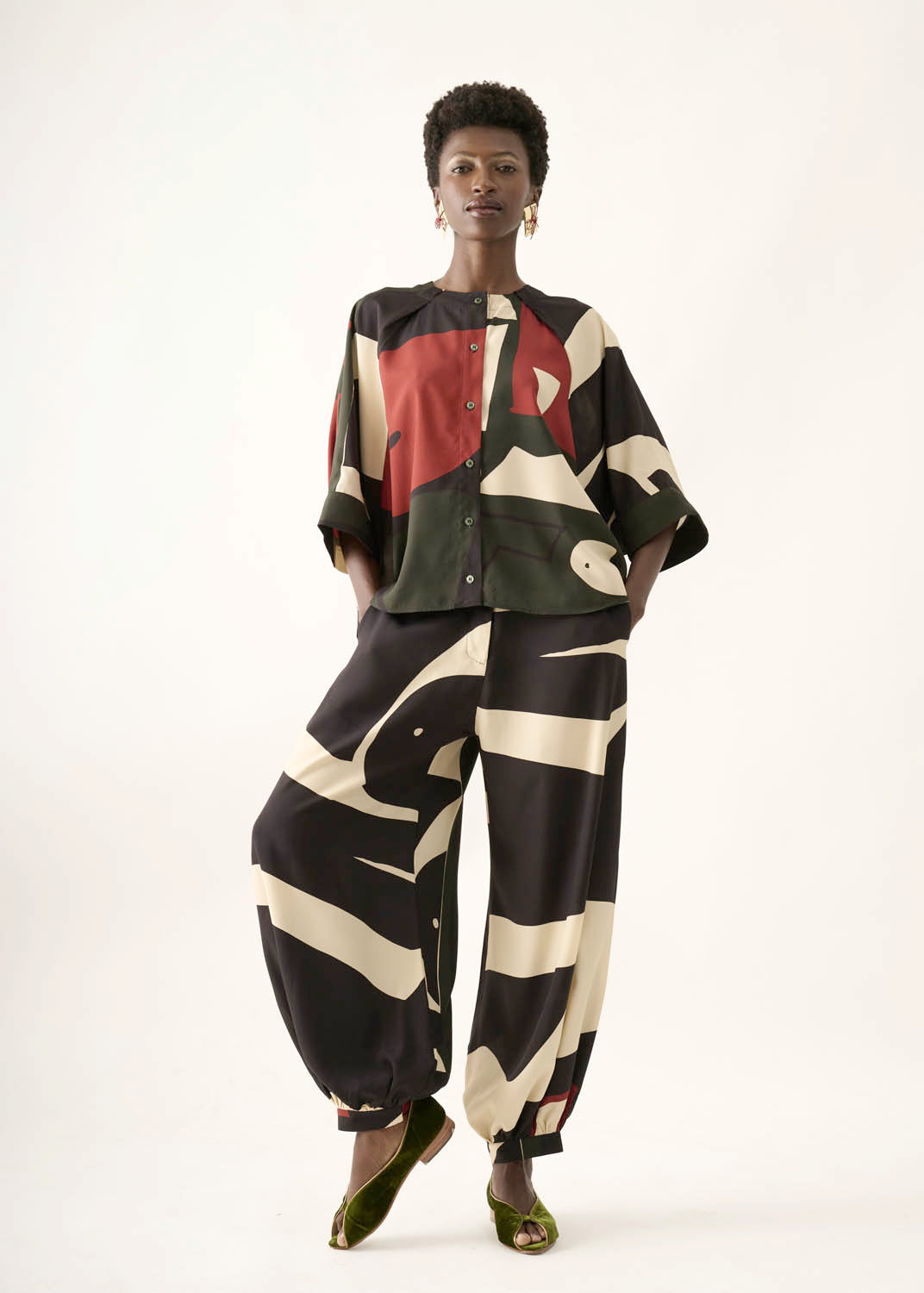 Calça Alladin Viscose Estampado