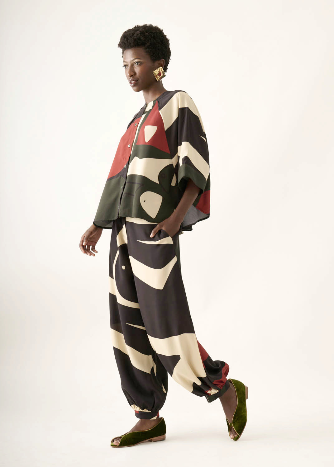 Calça Alladin Viscose Estampado