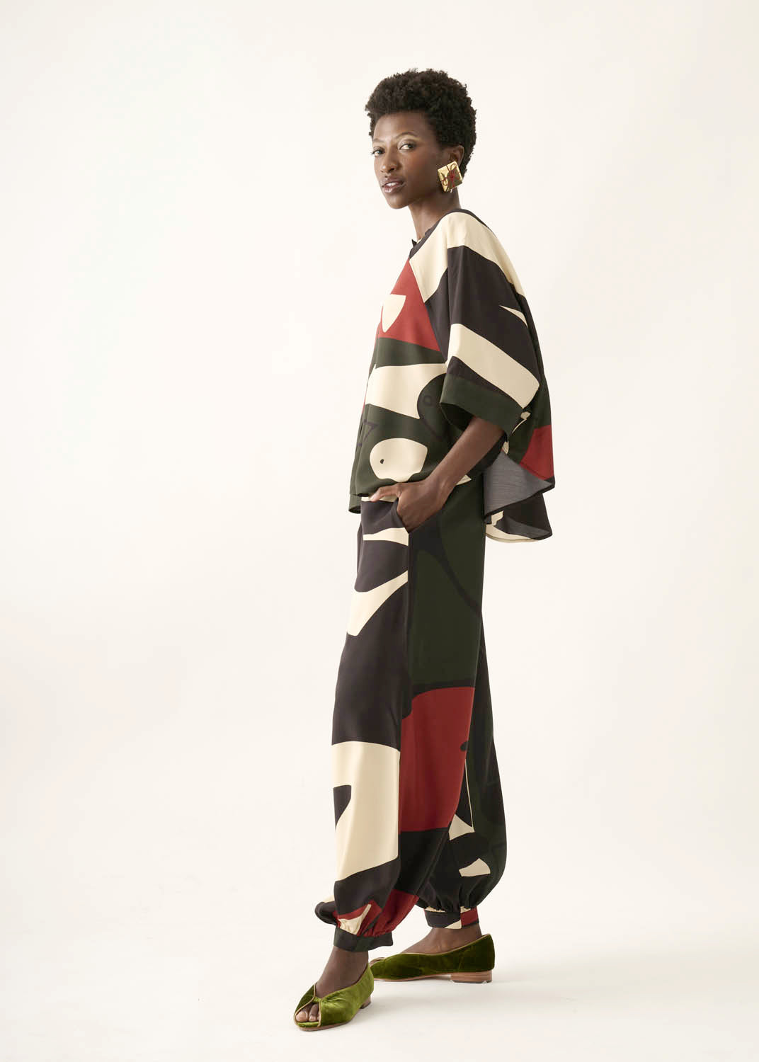 Calça Alladin Viscose Estampado
