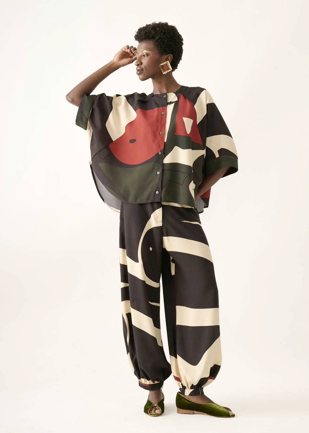Calça Alladin Viscose Estampado