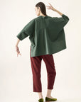 Cropped Quadrado Algodão Liso