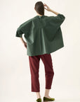 Cropped Quadrado Algodão Liso