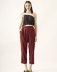 Calça Caseado Lyocell Liso