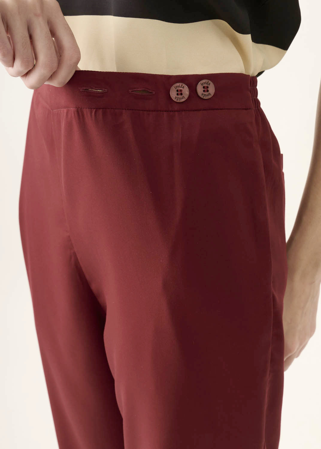Calça Caseado Lyocell Liso