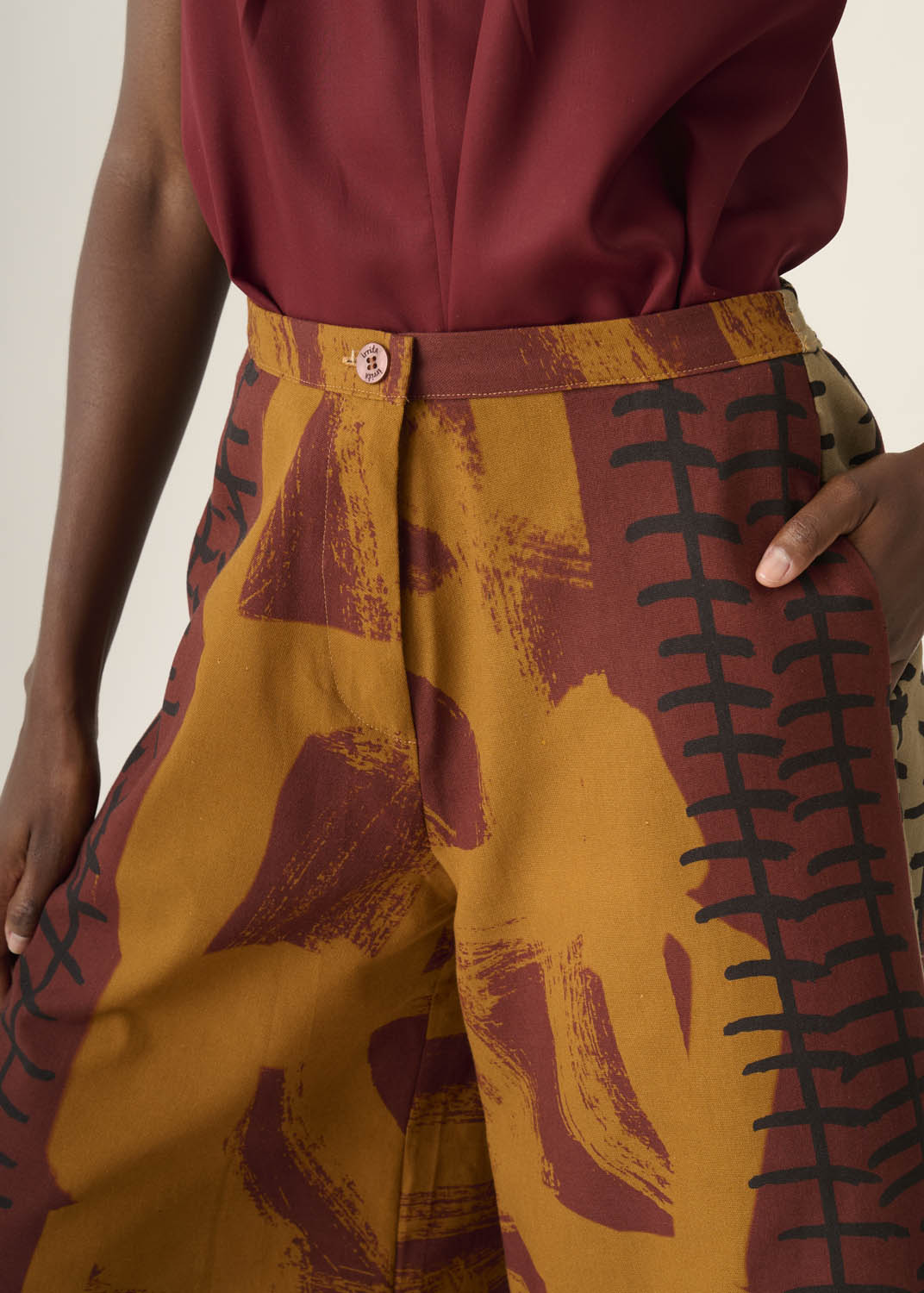 Pantalona Elástico Linho Estampado