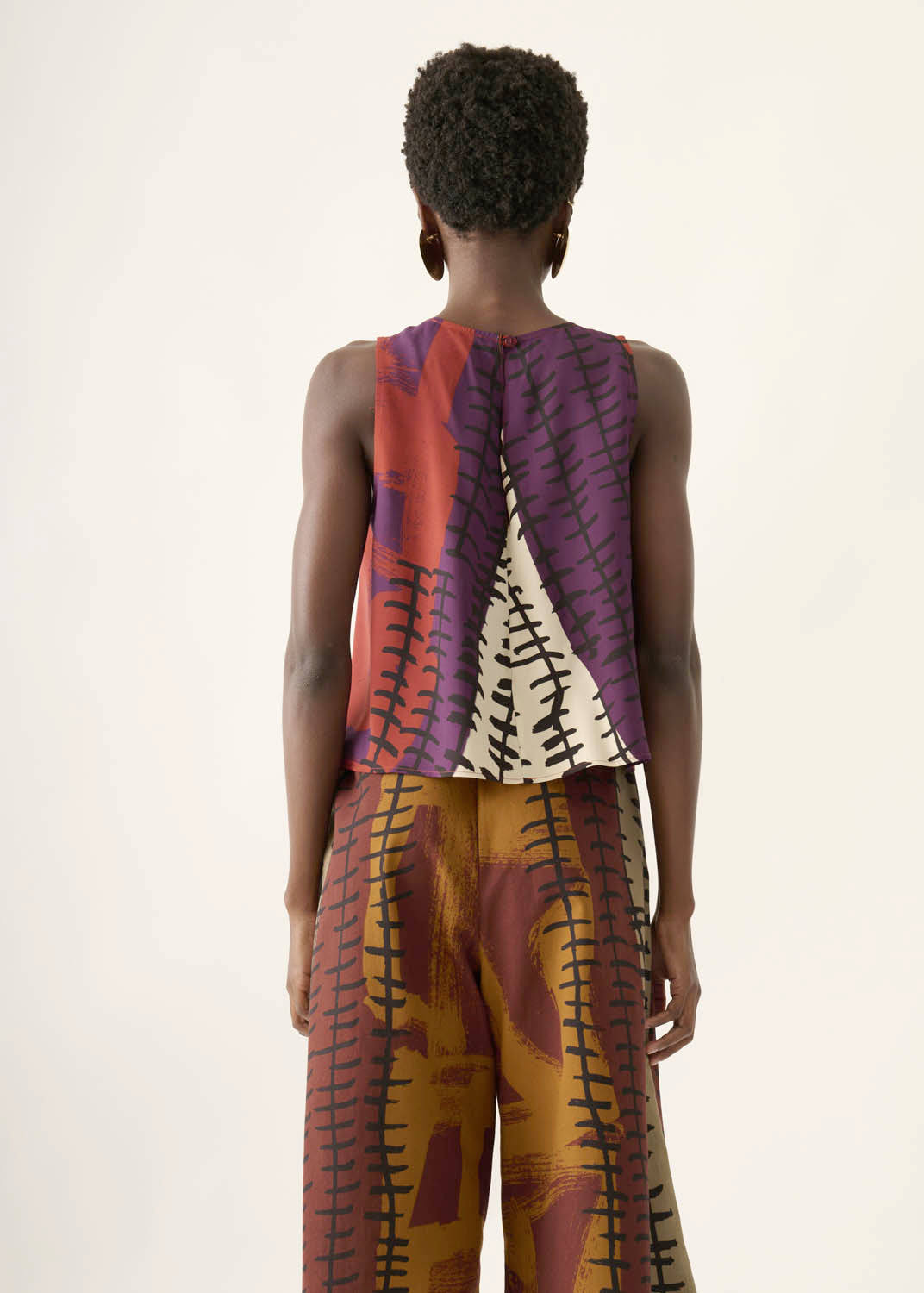 Regata Prega Viscose Estampado