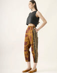 Calça Caseado Linho Estampado