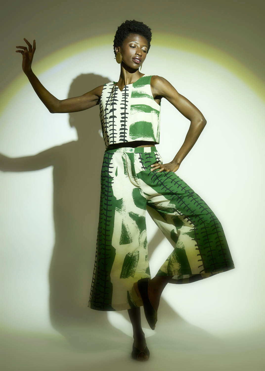 Pantalona Elástico Linho Estampado