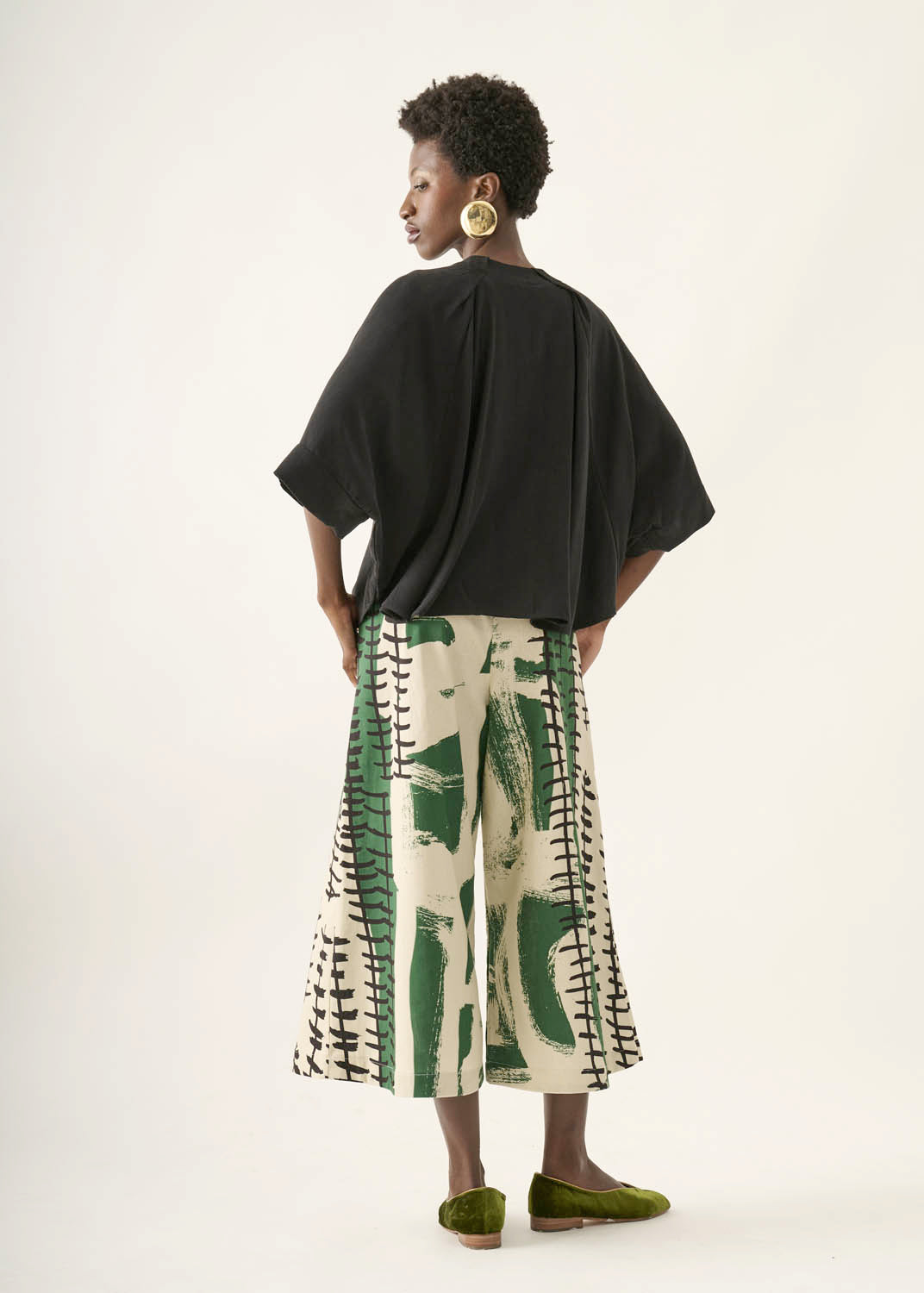 Cropped Prega Lyocell Liso