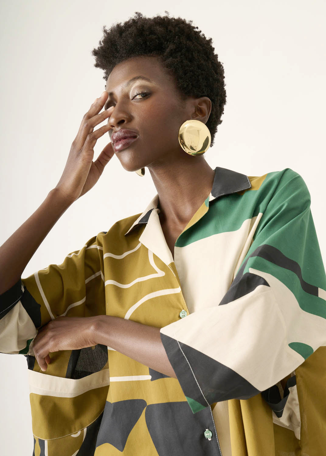 Cropped Quadrado Algodão Estampado