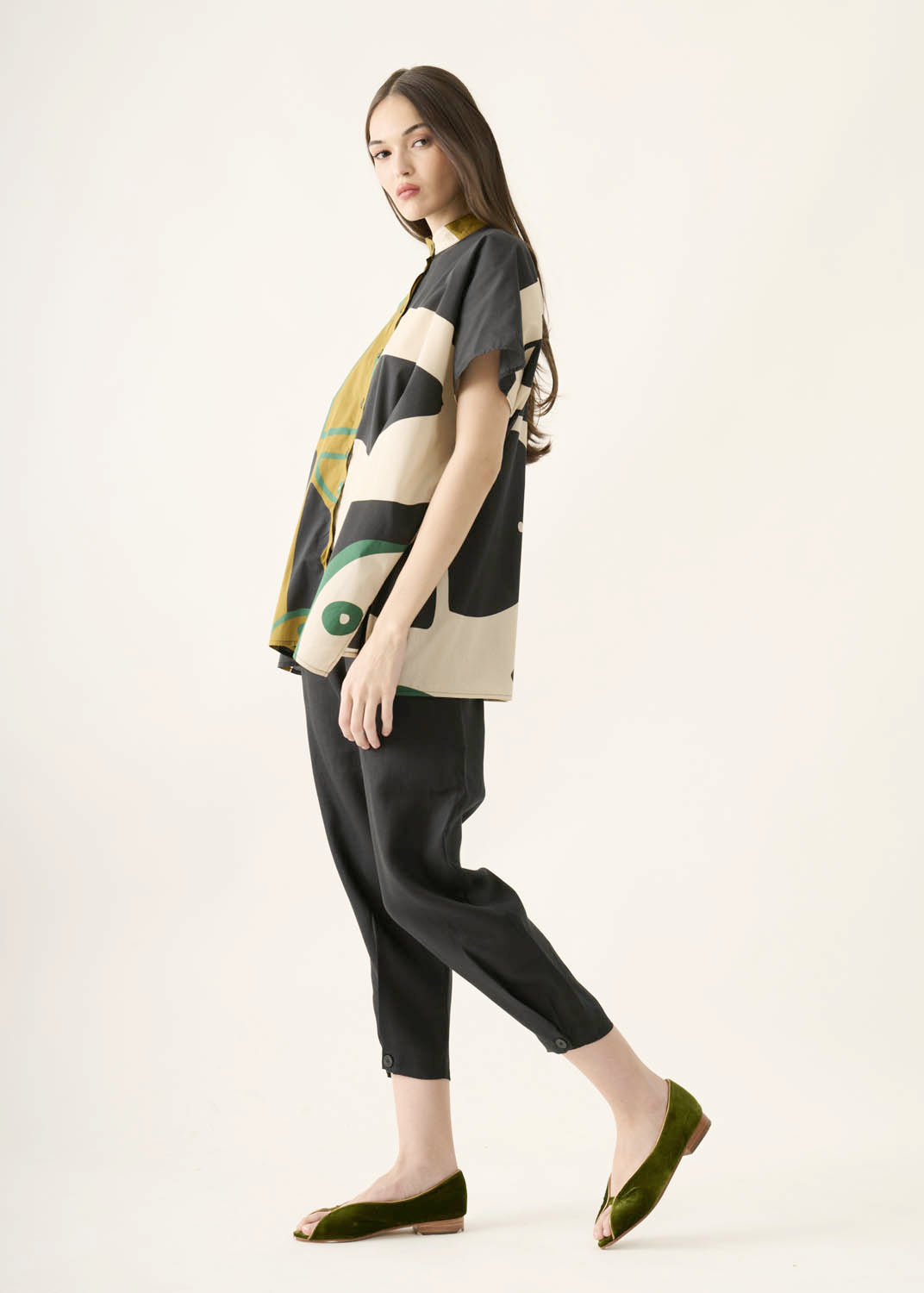 Top Yoko Algodão Estampado