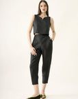 Cropped V Linho Liso