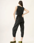 Cropped V Linho Liso