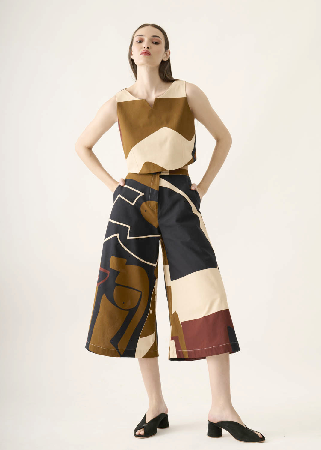 Pantalona Elástico Linho Estampado