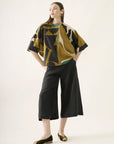 Cropped Prega Algodão Estampado