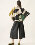 Cropped Prega Algodão Estampado