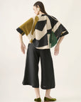 Cropped Prega Algodão Estampado