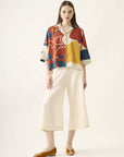 Cropped Quadrado Algodão Estampado