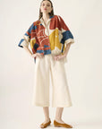 Cropped Quadrado Algodão Estampado
