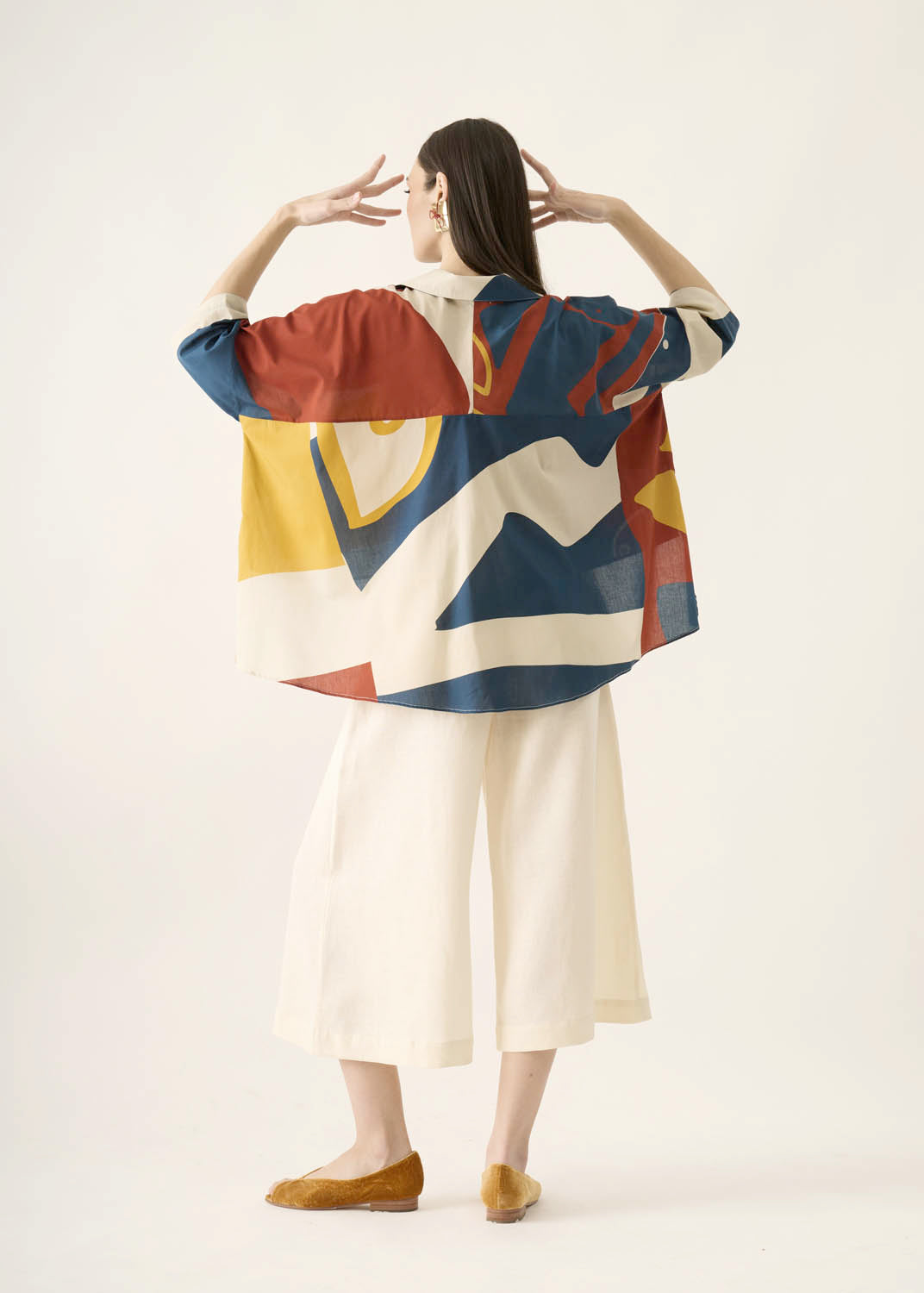 Cropped Quadrado Algodão Estampado