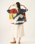 Cropped Quadrado Algodão Estampado