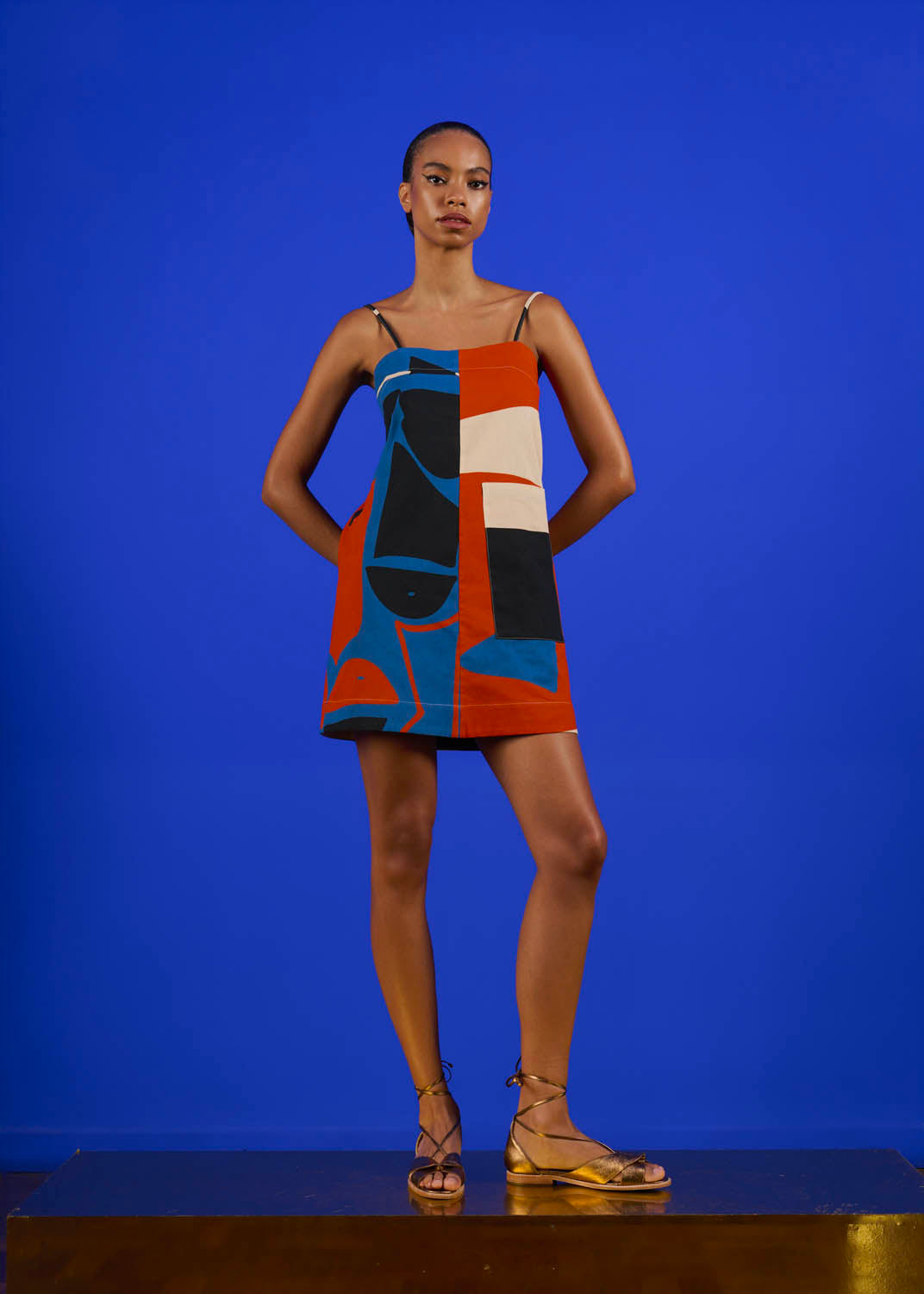 Vestido Miró Algodão Pesado Estampado