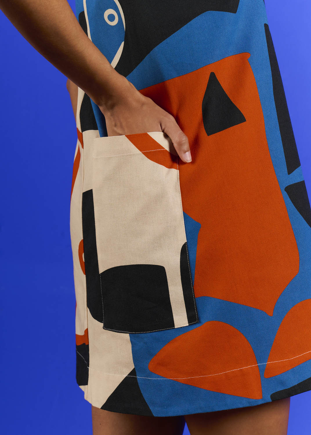 Vestido Miró Algodão Pesado Estampado