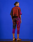 Cropped Marina Algodão Estampado