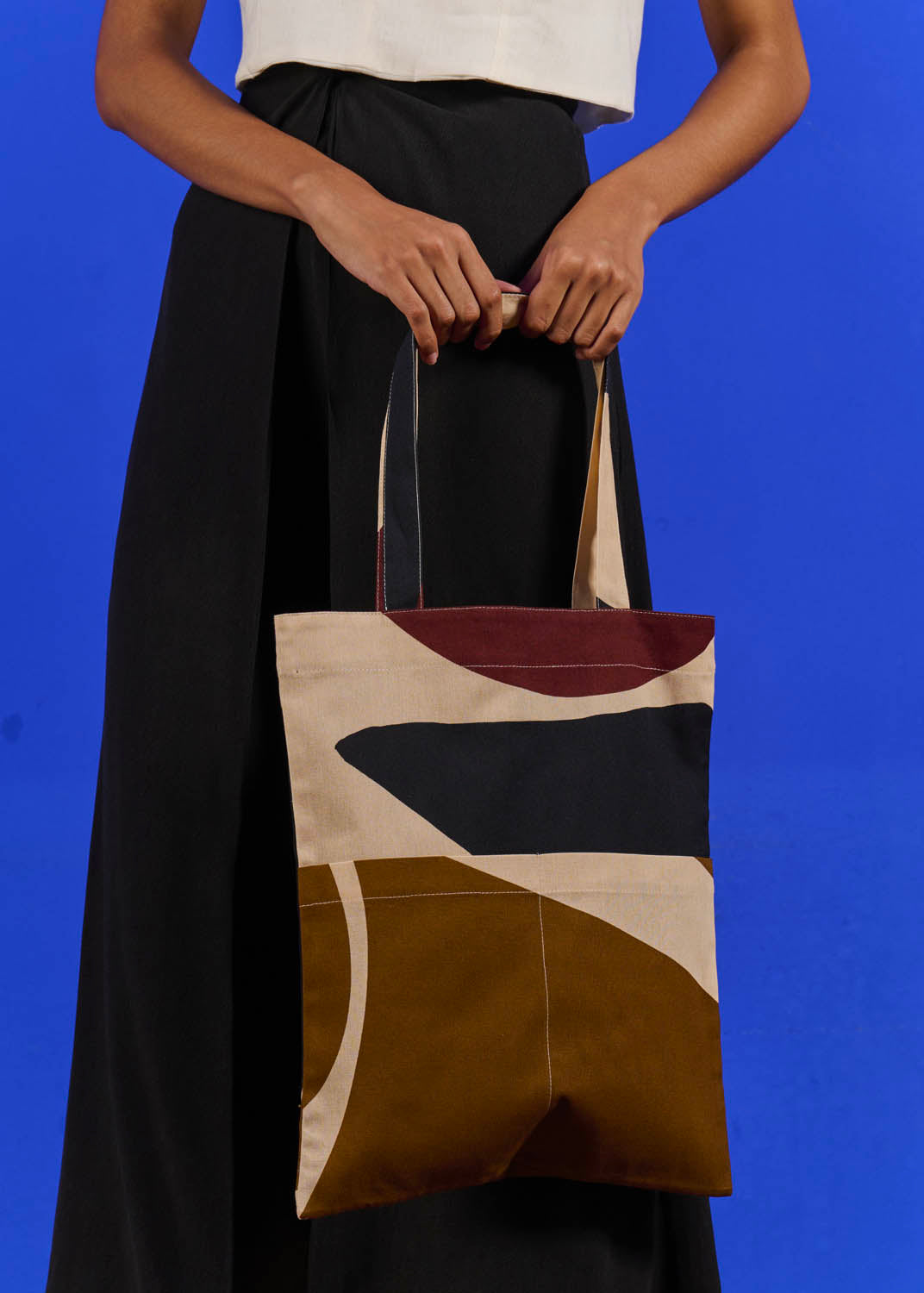 Bolsa Vertical Algodão Pesado Estampado