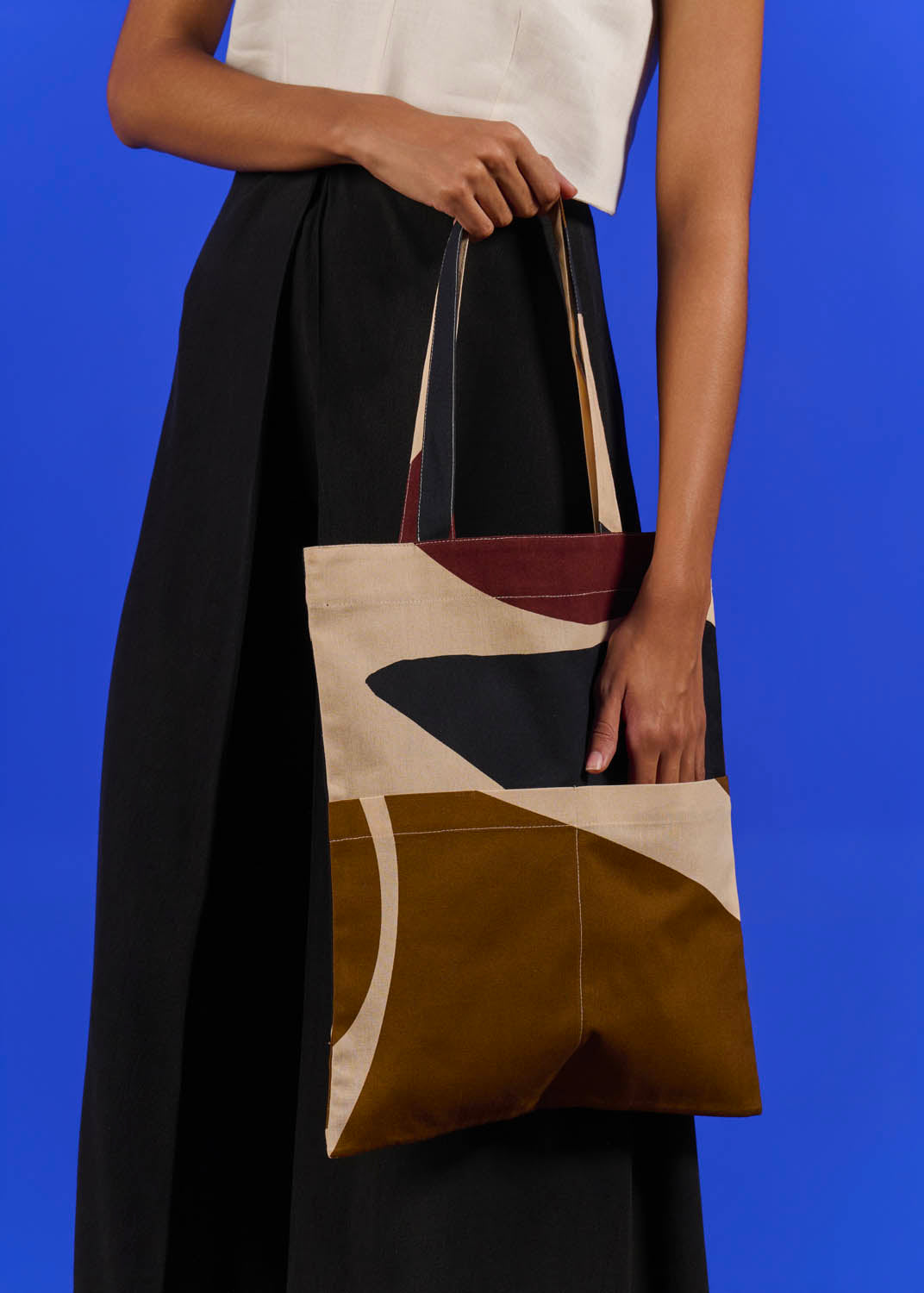 Bolsa Vertical Algodão Pesado Estampado
