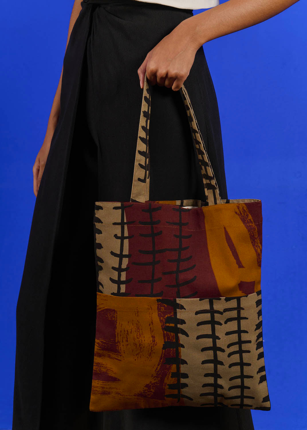 Bolsa Vertical Algodão Pesado Estampado