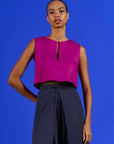 Cropped Drink Linho Liso