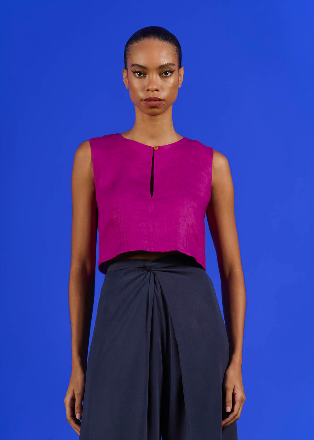 Cropped Drink Linho Liso
