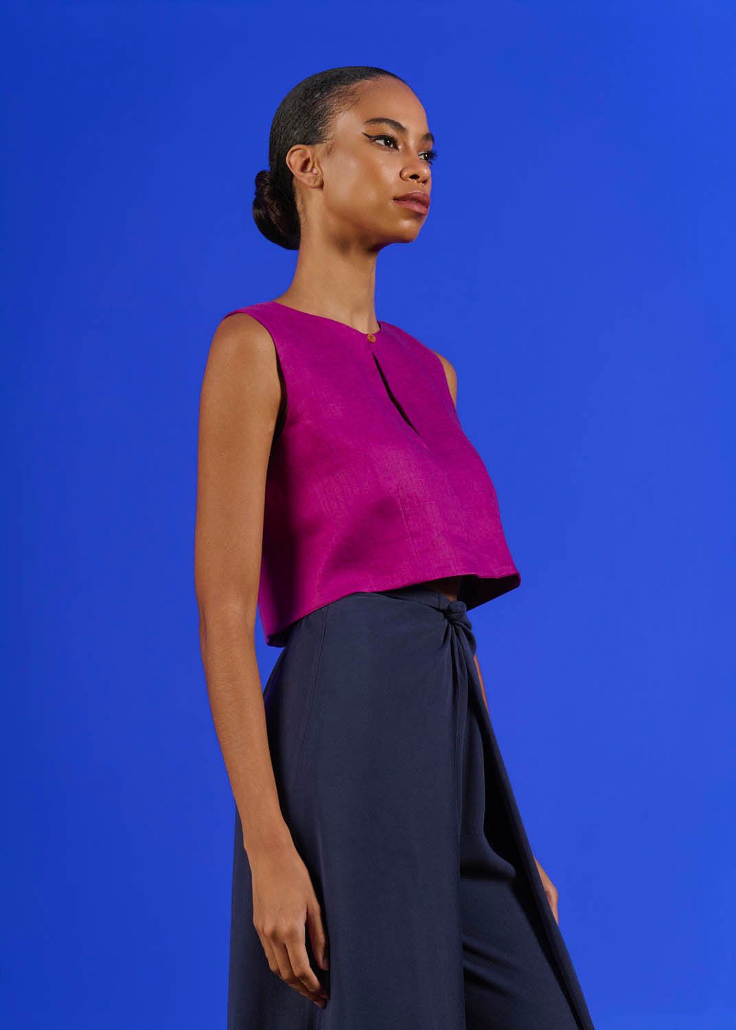 Cropped Drink Linho Liso