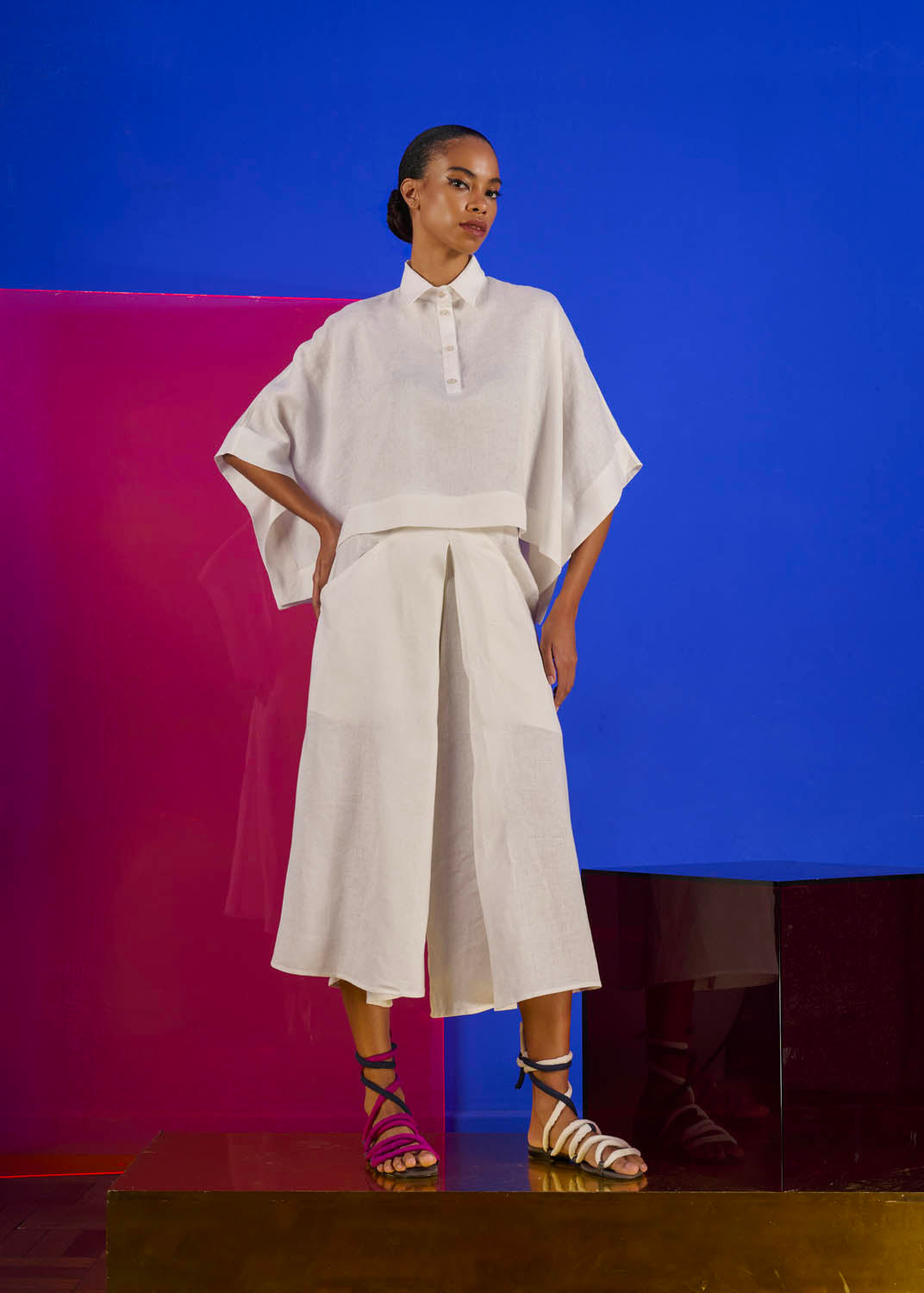 Cropped Marina Linho Liso