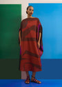 Caftan Bola Longo Algodão Estampado