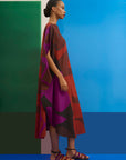 Caftan Bola Longo Algodão Estampado