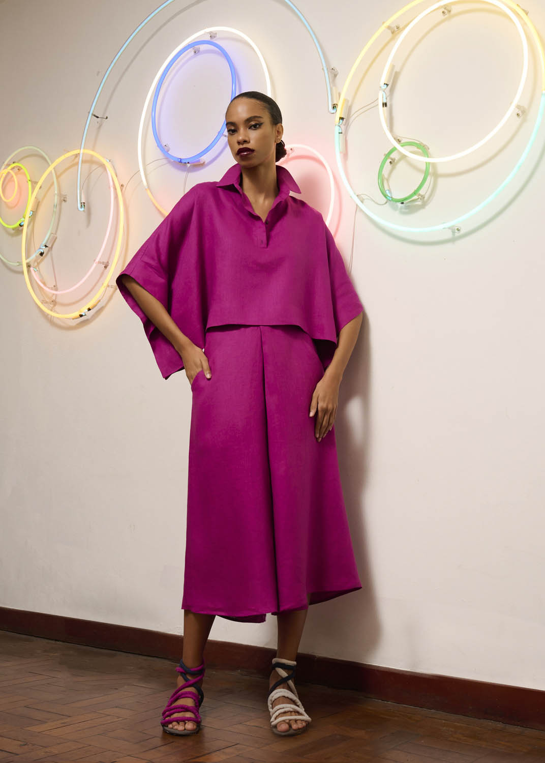 Cropped Marina Linho Liso