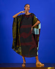 Caftan Bola Longo Viscose Estampado